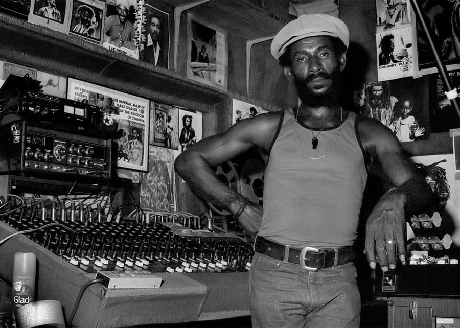 Lee "Scratch" Perry at Black Ark.