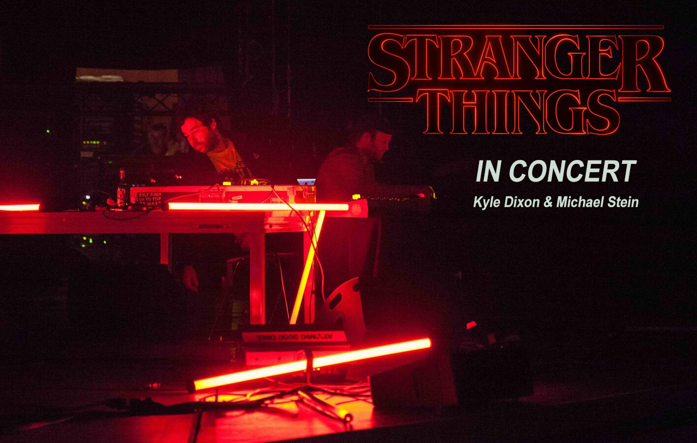 Kyle Dixon y Michael Stein durante su concierto en el Gran Teatro CaixaBank de Madrid.